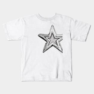 Shiny Silver Star Graphic No. 990 Kids T-Shirt